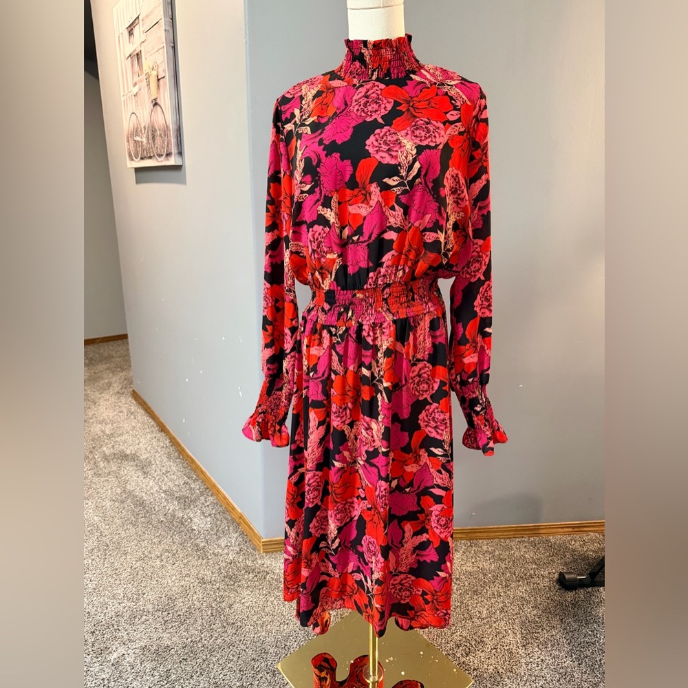 Nanette Lepore Floral Midi Dress – Size 10 – New